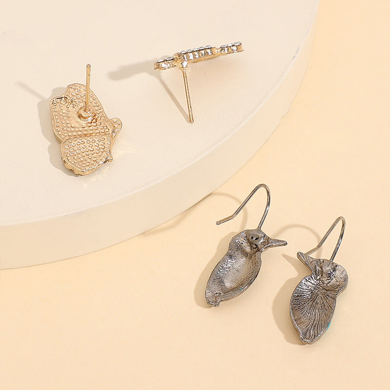 Wholesale trade new fashion oil butterfly  earring set